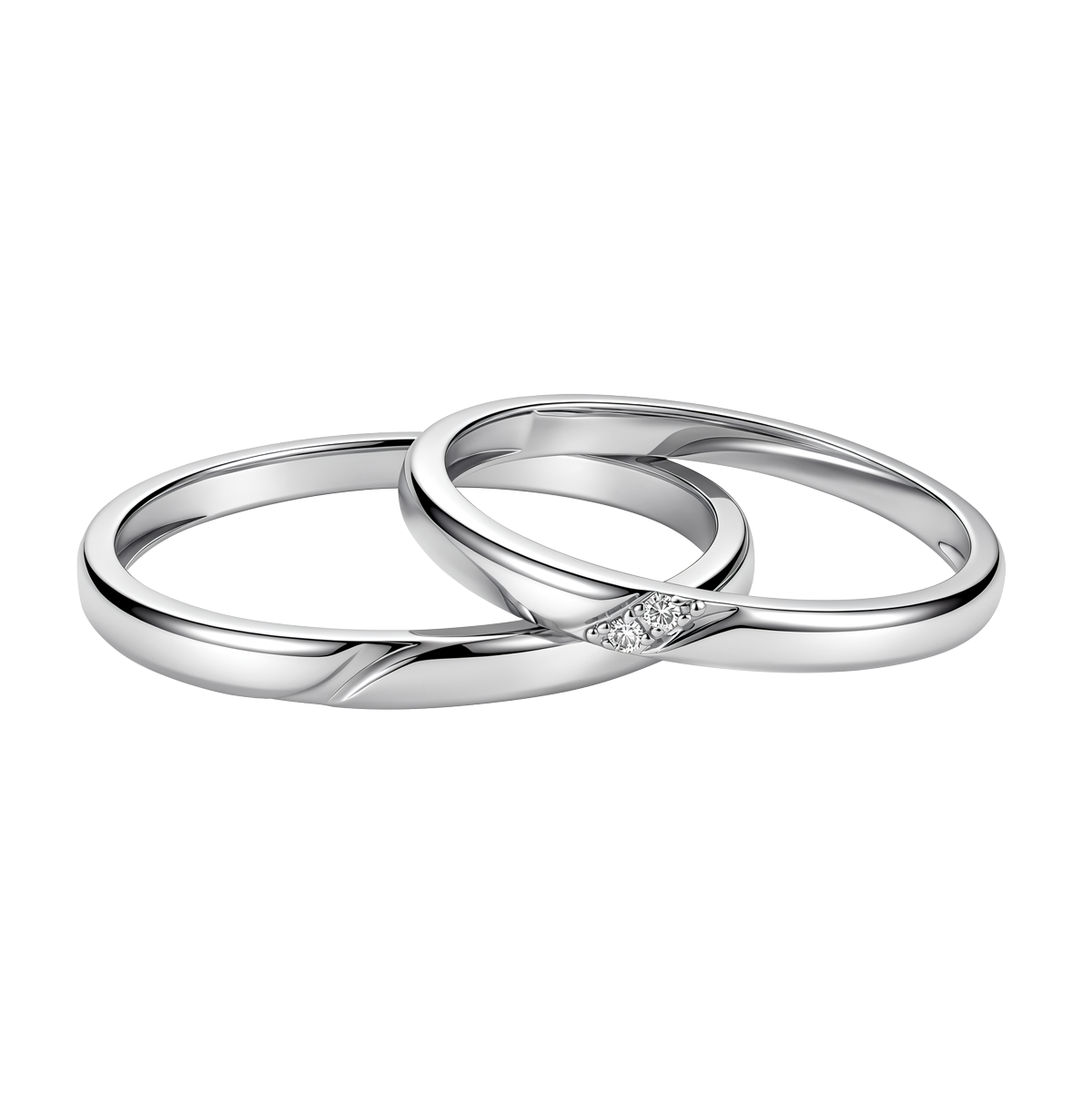 Nhẫn cưới nam vàng 14K Cuddie M
