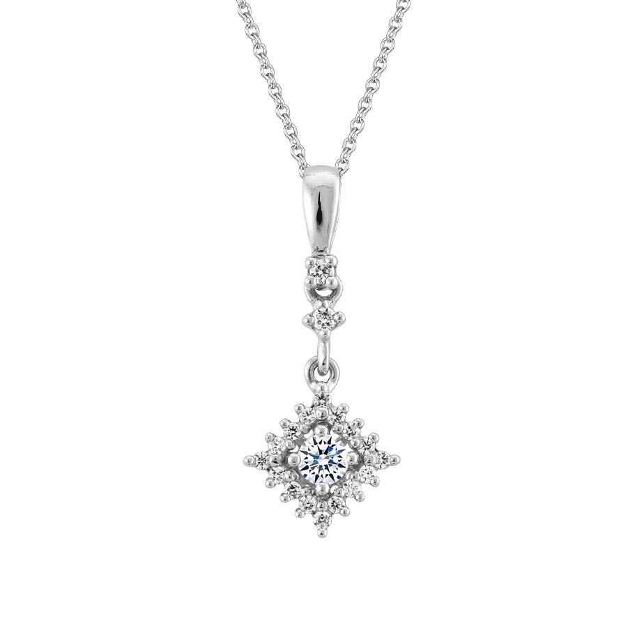 Mặt đính đá CZ vàng 14K Universe 1C