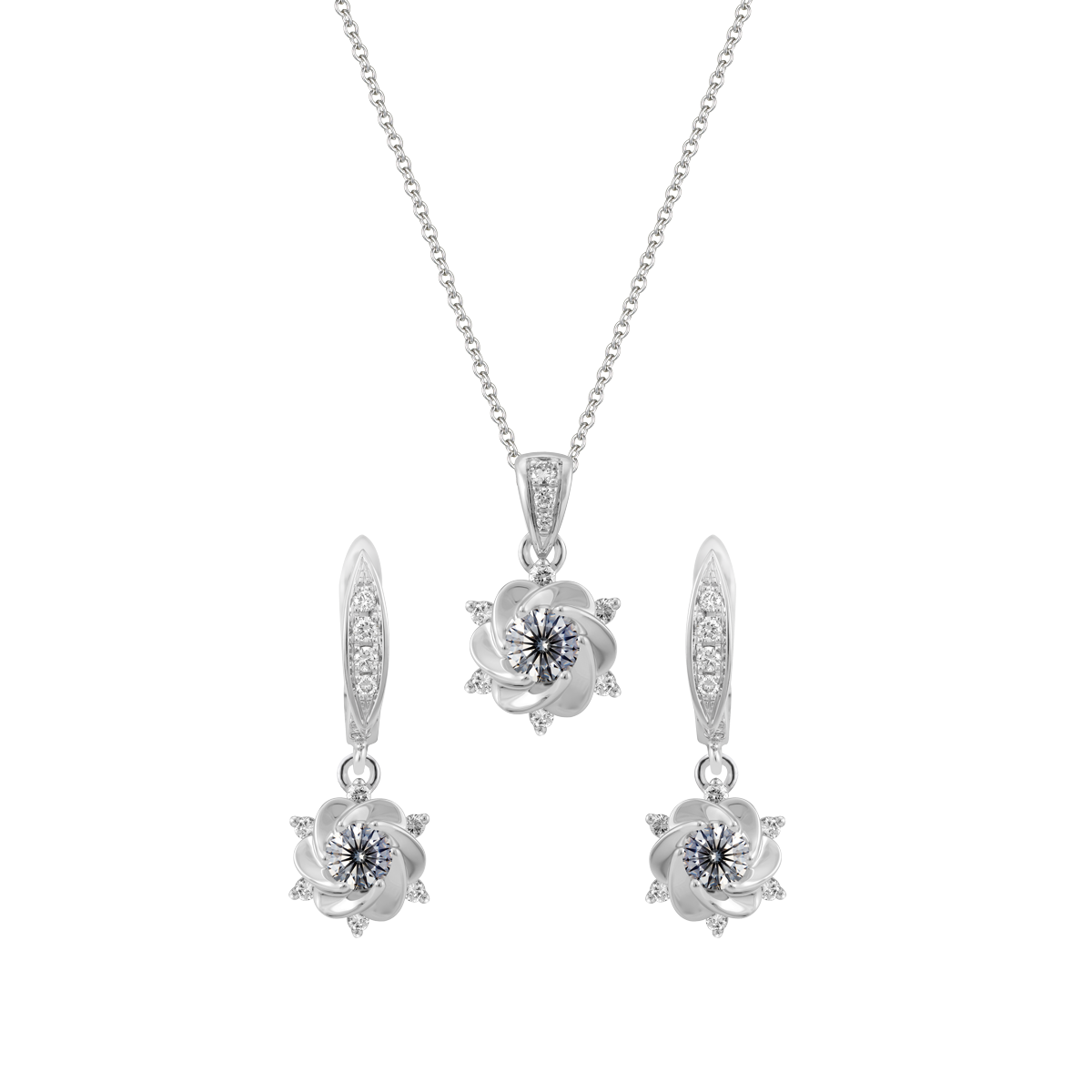 Bộ Trang Sức Camelia GIA 2C