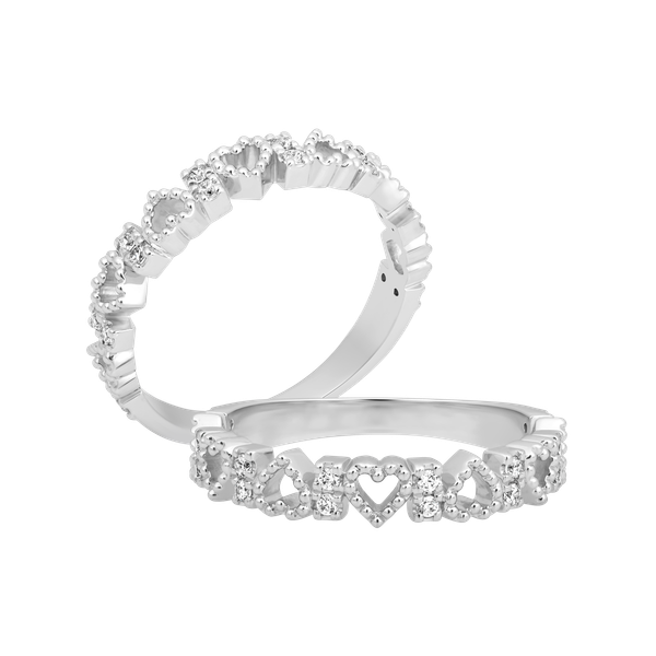 Nhẫn nữ đính đá CZ vàng 14K Kinkade