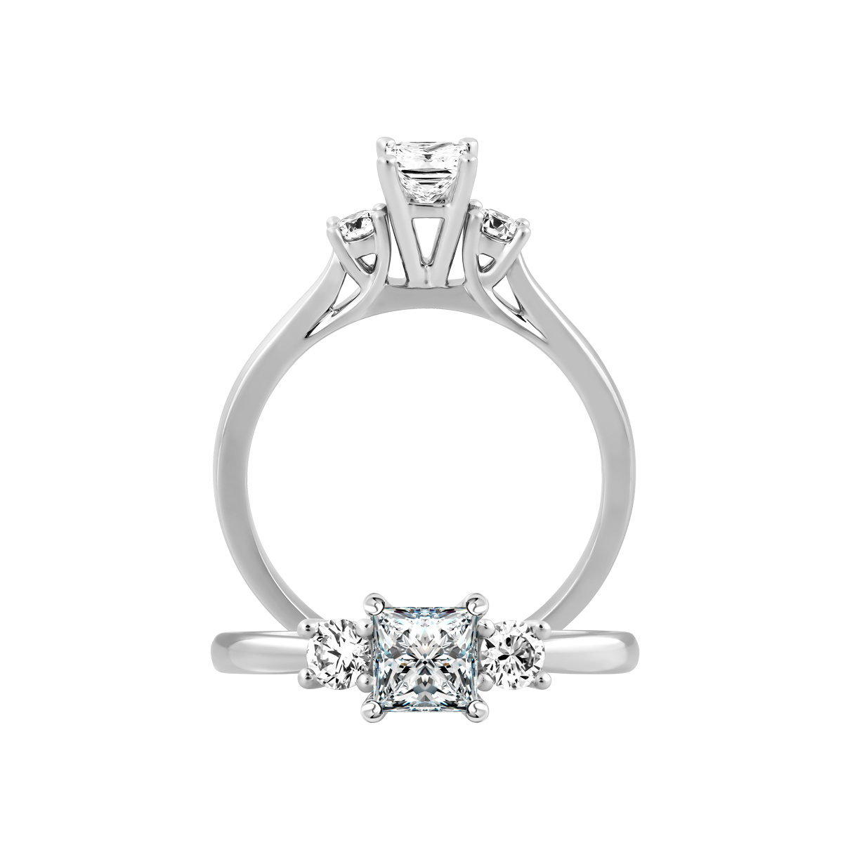 Nhẫn nữ kim cương viên vàng 14K Lucasta PR 2C