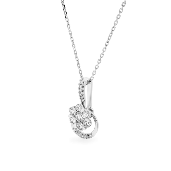 Dây liền mặt kim cương viên vàng 14K Jena A249 TD