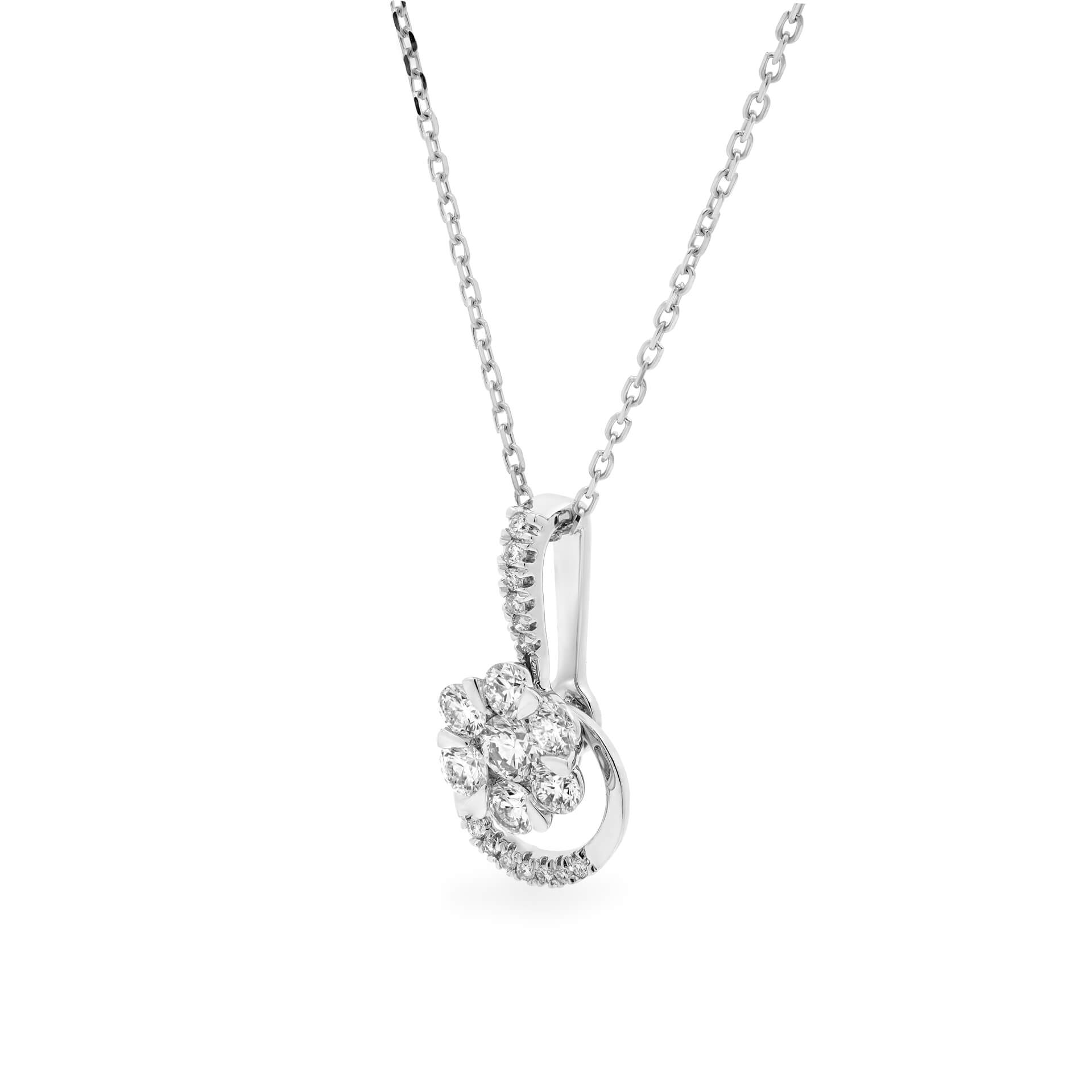 Dây liền mặt kim cương viên vàng 14K Jena A249 TD