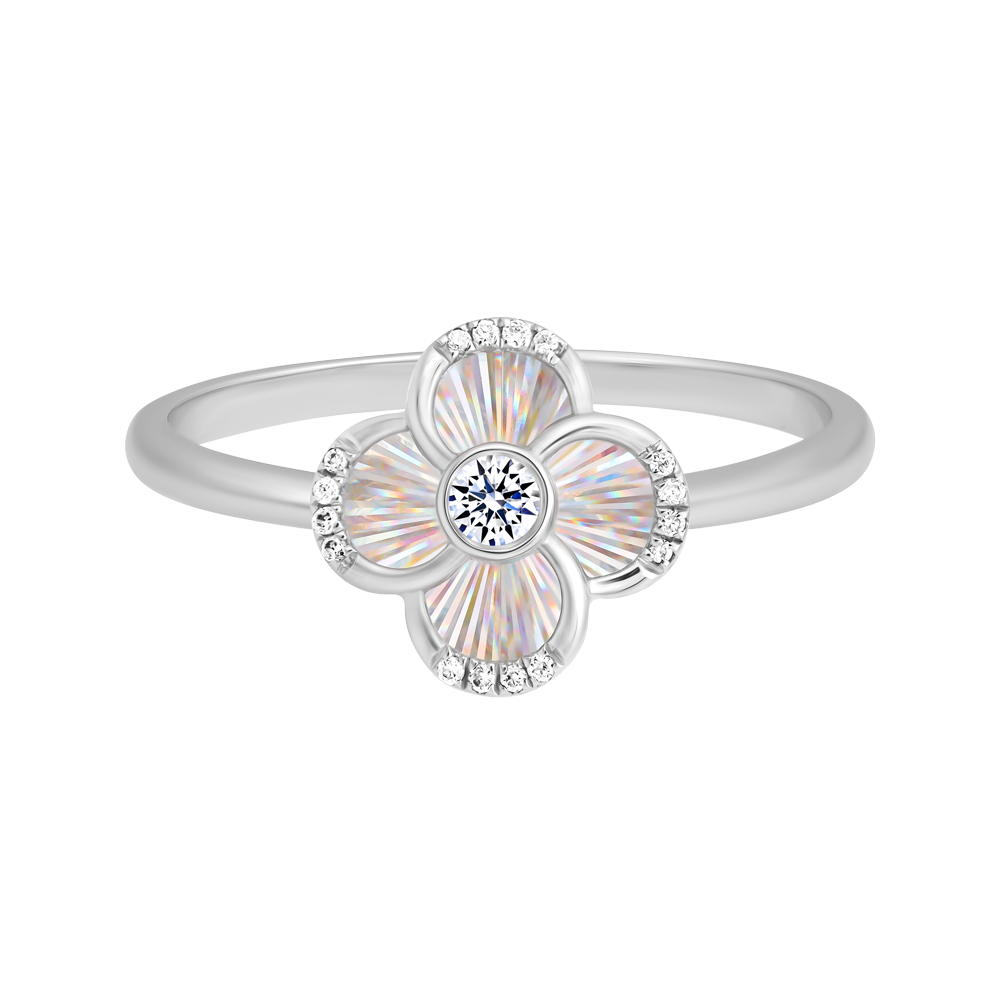 Nhẫn nữ kim cương viên vàng 14K Jeny A033 TD