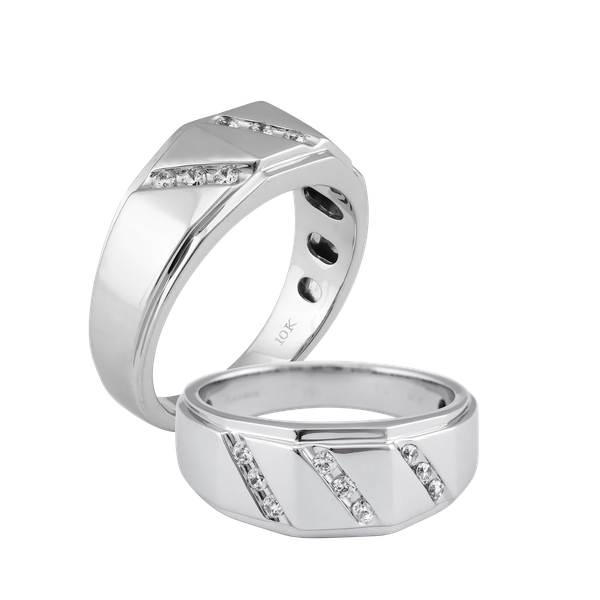 Nhẫn nam đính đá CZ vàng 10K Fathoms W GVRG0226394