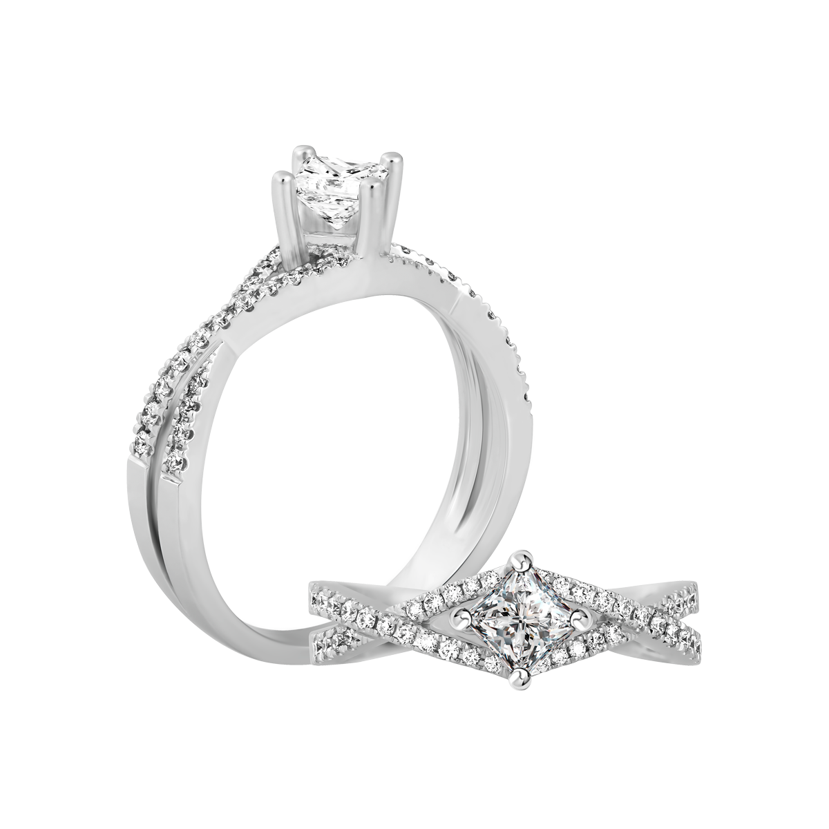 Nhẫn nữ kim cương viên vàng 14K Carmy PR 1C