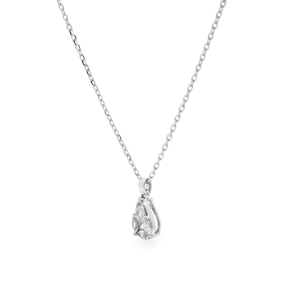 Dây liền mặt kim cương viên vàng 14K Jena A247 TD