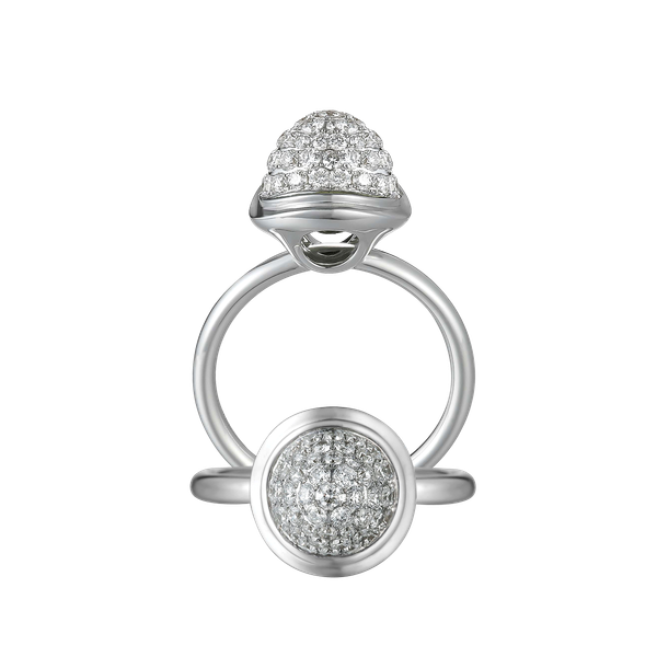 Nhẫn nữ kim cương viên vàng 14K Dahlia