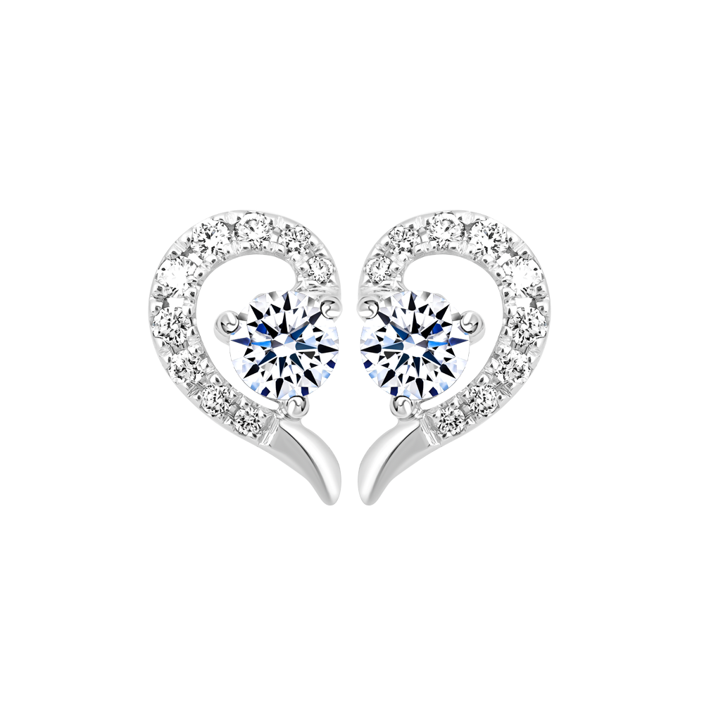 Hoa tai kim cương vàng 14K Efficacy 10p