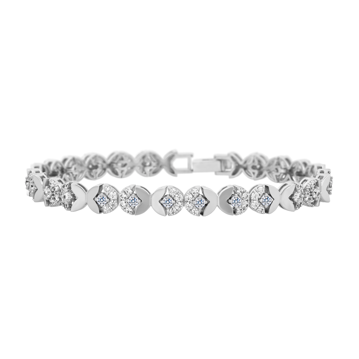 Lắc đính đá CZ vàng 14K Bambina