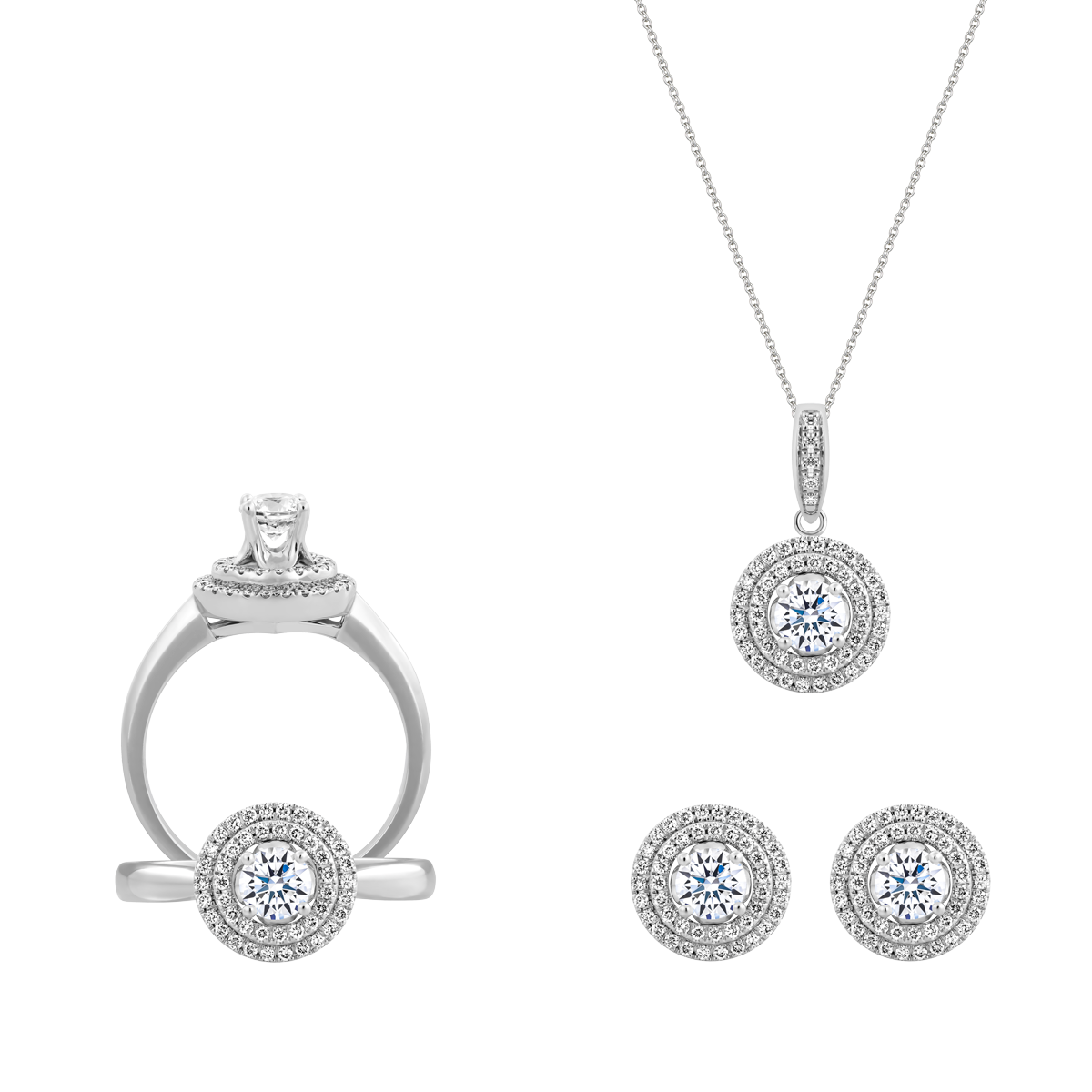 Bộ Trang Sức Stable N GIA 2C