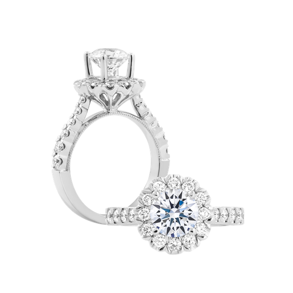 Nhẫn nữ kim cương viên vàng 14K Naava GIA 3C GVRG0230295M