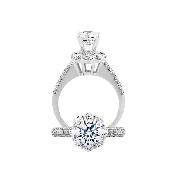 Nhẫn nữ đính đá CZ vàng 14K Basilia N 1CT