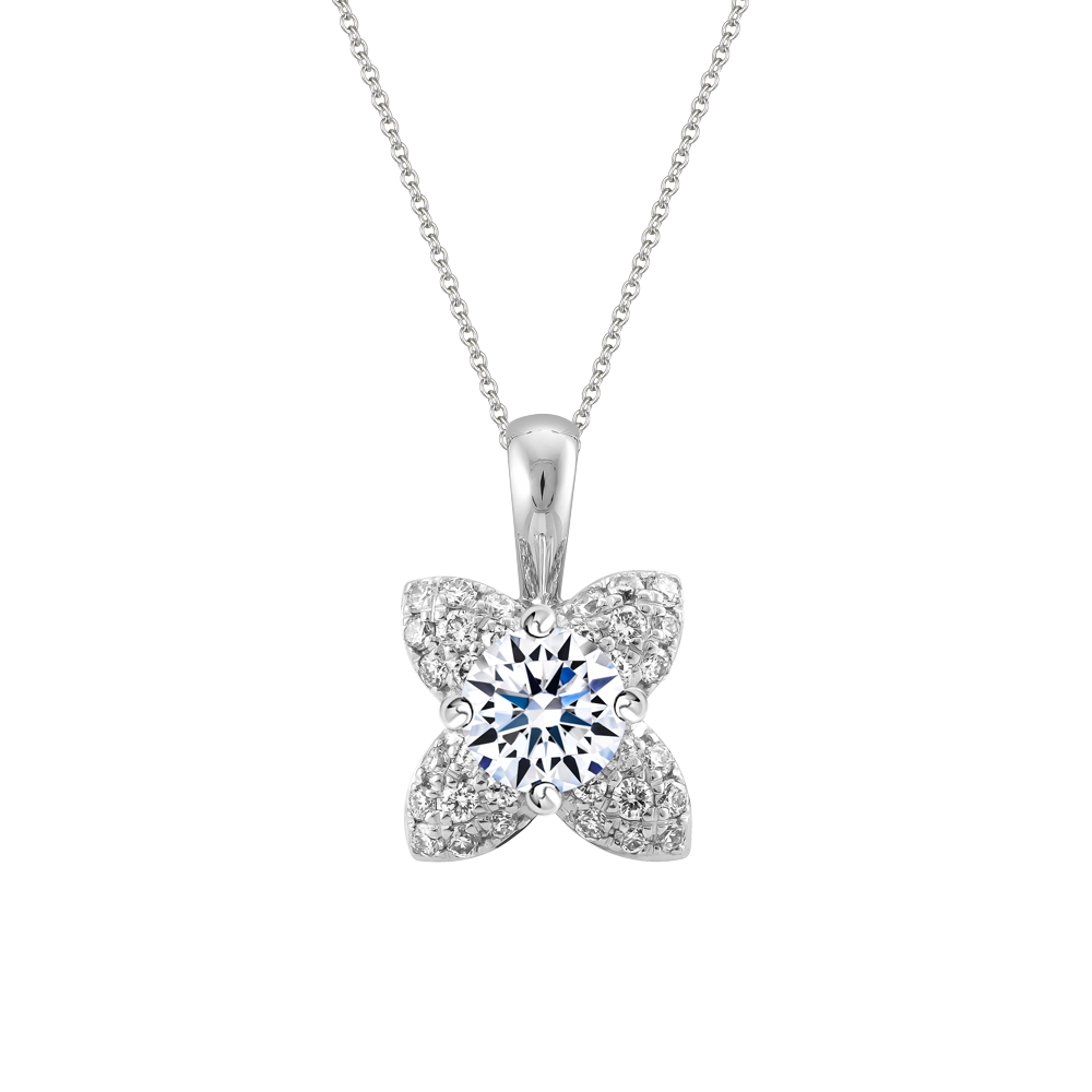 Mặt kim cương viên vàng 14K Ratline GIA 2C
