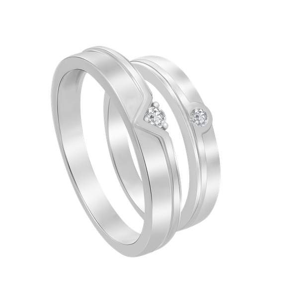 Nhẫn cưới nam đính đá CZ vàng 14K Plenary M