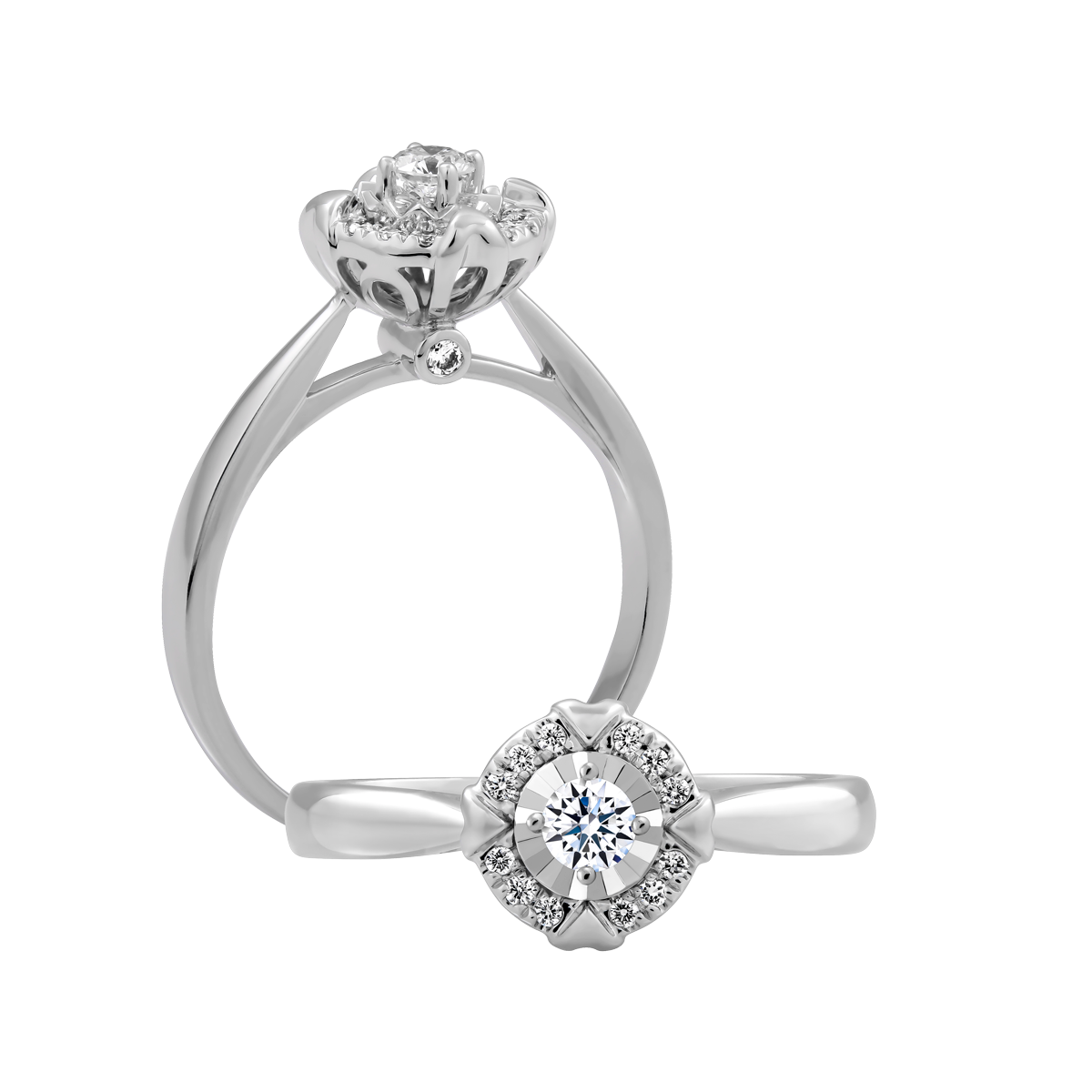 Nhẫn nữ kim cương vàng 14K Eirian 5p GVRG0227786