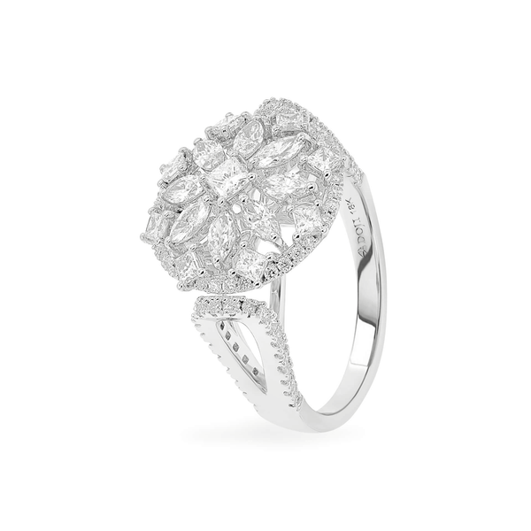 Nhẫn nữ kim cương viên vàng 18K Jena A461 TD