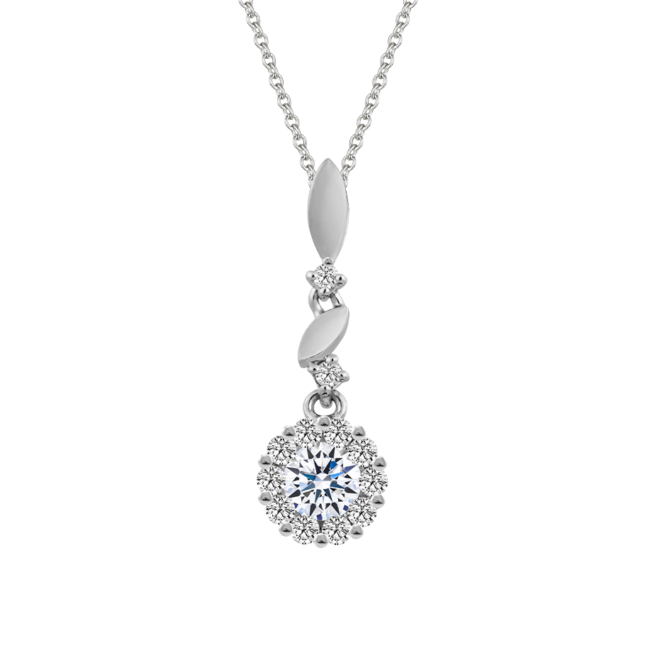 Mặt đính đá CZ vàng 14K Summer 3C
