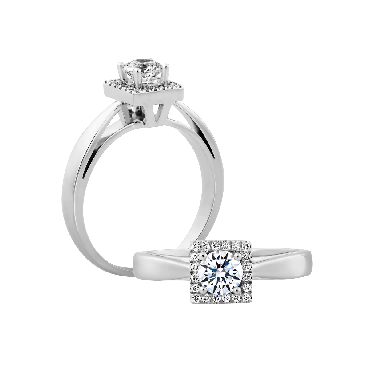 Nhẫn nữ kim cương vàng 14K Attraction N 10p