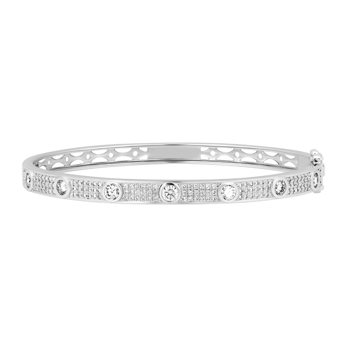 Vòng đeo tay đính đá CZ vàng 14K Love of life DS 10p