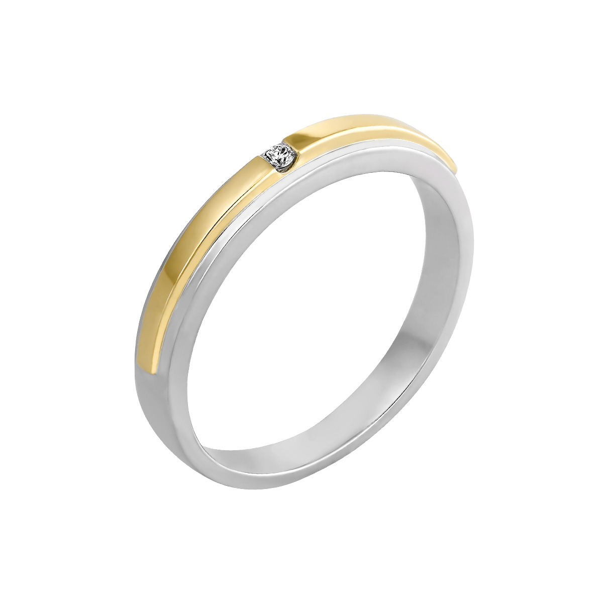 Nhẫn cưới nữ kim cương viên vàng 14K Elrica F GVRG0276308