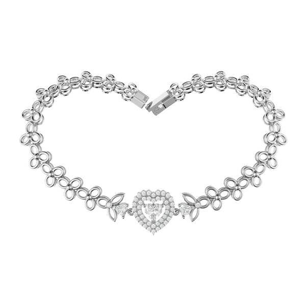 Lắc đính đá CZ vàng 10K Comedo HR 5C