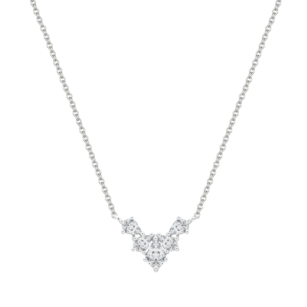 Dây liền mặt kim cương viên vàng 14K Jena A181 TD