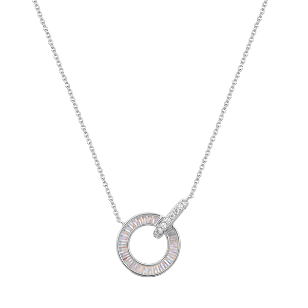 Dây liền mặt kim cương viên vàng 14K Jeny A040 TD