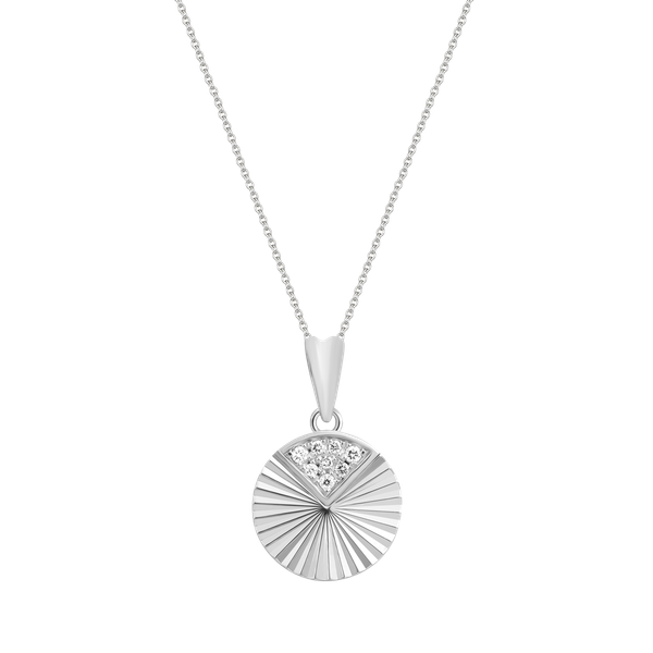 Mặt kim cương viên vàng 14K Concentric