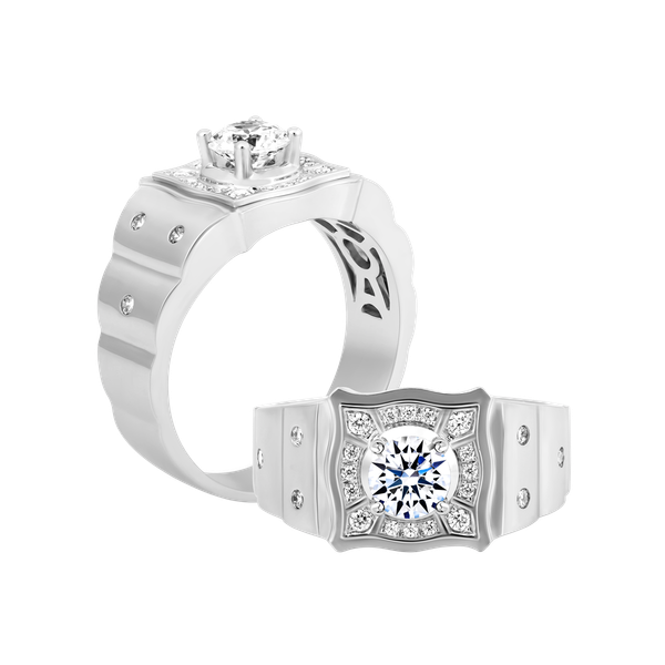 Nhẫn nam đính đá CZ vàng 10K Creator 5C W