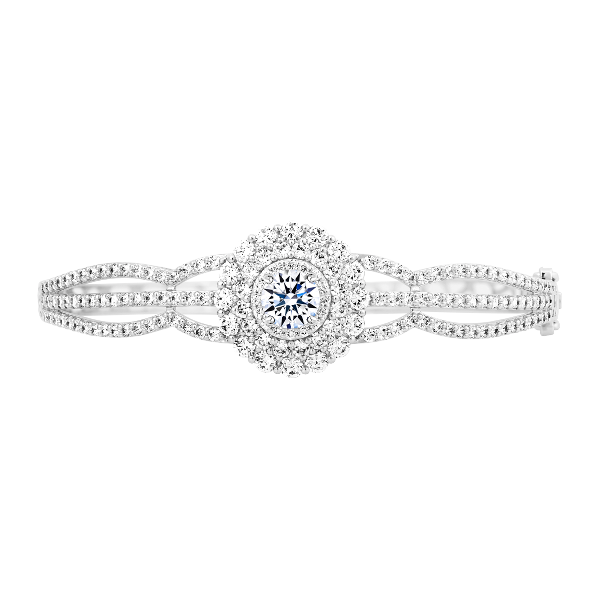 Vòng đeo tay đính đá CZ vàng 10K Submit S 1CT