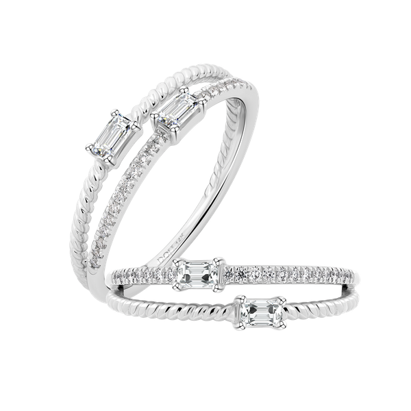 Nhẫn nữ kim cương viên vàng 14K Jena A552 TD