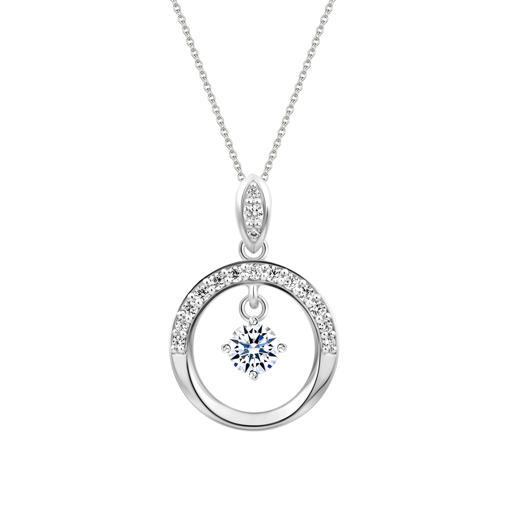 Mặt đính đá CZ vàng 10K Merry 5C