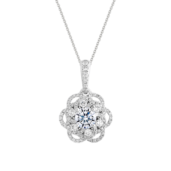 Ổ mặt kim cương tấm vàng 14K Naiya B 1CT