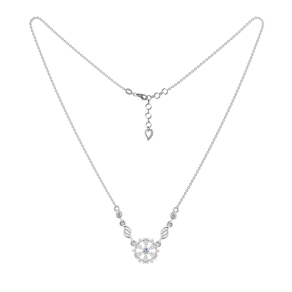 Dây liền mặt đính đá CZ vàng 18K Kaylin