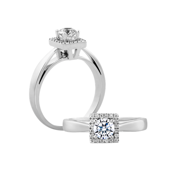 Nhẫn nữ kim cương vàng 14K Attraction N 10p GVRG0208563