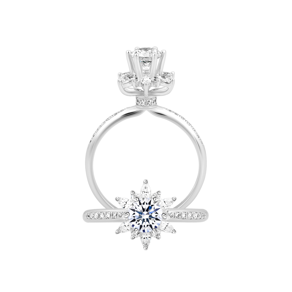 Nhẫn nữ đính đá CZ vàng 14K Bloomy 5C