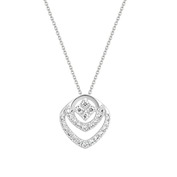 Mặt kim cương viên vàng 14K Amora TD