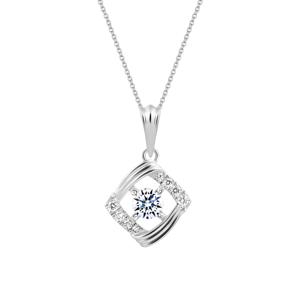 Mặt kim cương 8 Hearts & Arrows vàng 14K Delicato H&A 2C GVPD0083614