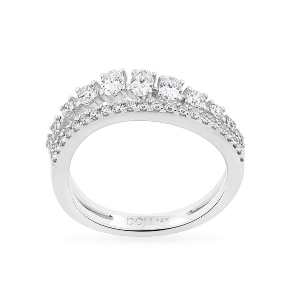 Nhẫn nữ kim cương viên vàng 14K Jena A105 TD