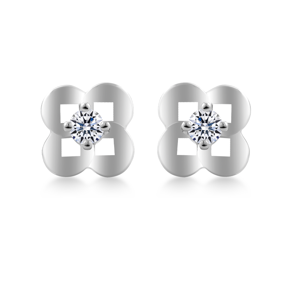 Hoa tai kim cương vàng 14K Aldona 5p GVER0069259