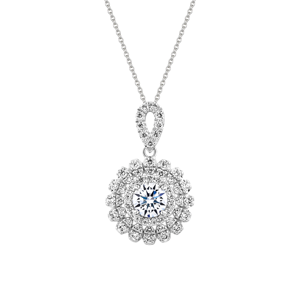 Mặt kim cương viên vàng 14K Glorious GIA 3C