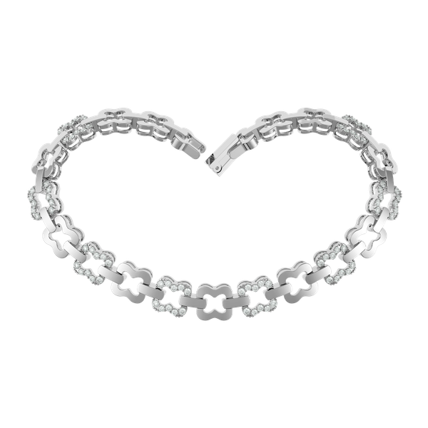 Lắc đính đá CZ vàng 10K Berka