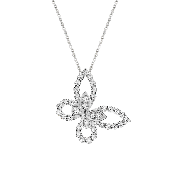 Mặt đính đá CZ vàng 10K Butterfly