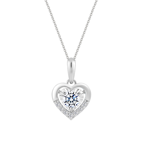 Mặt kim cương vàng 14K Heart Rate 10p
