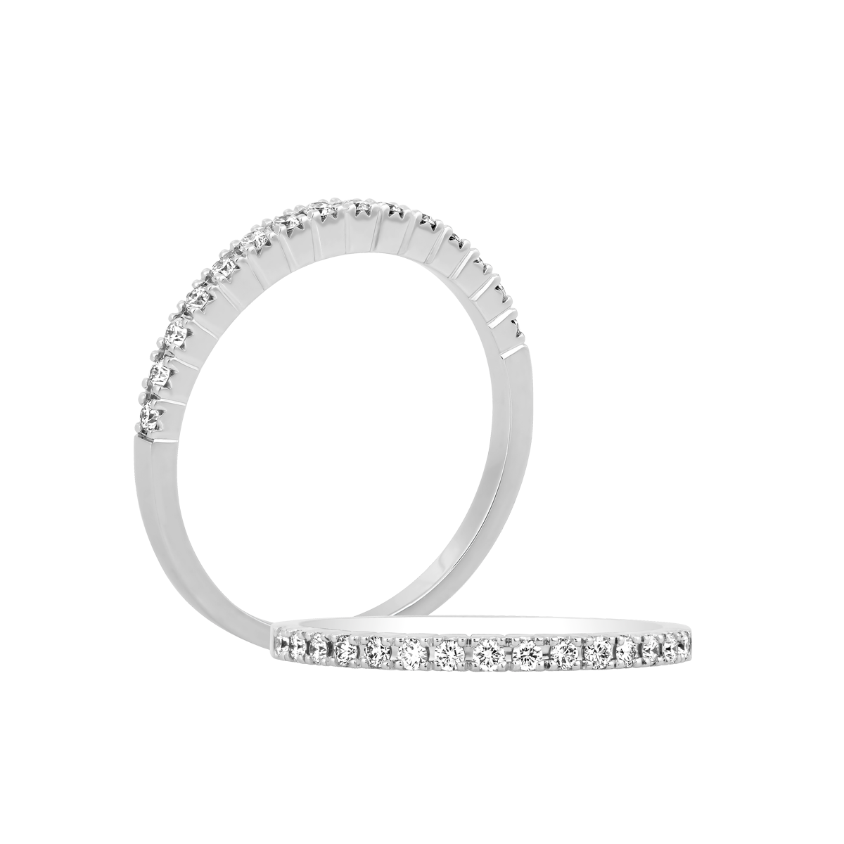 Nhẫn nữ kim cương viên vàng 14K Alva U