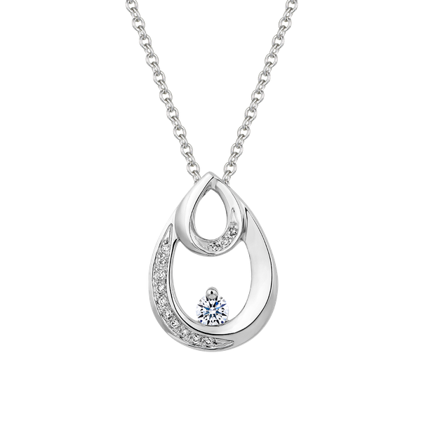 Mặt kim cương vàng 14K Dew N2 5p