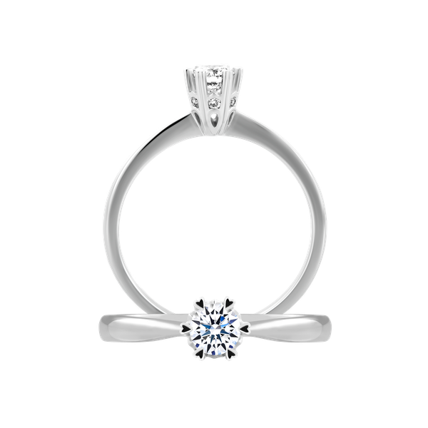 Nhẫn nữ kim cương viên vàng 14K Abbey RD 2C