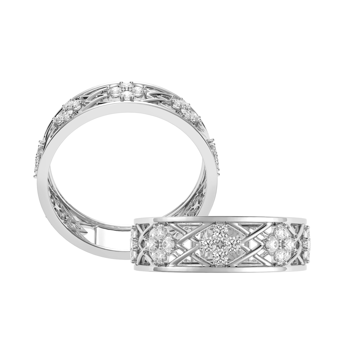 Nhẫn nữ đính đá CZ vàng 10K Satify