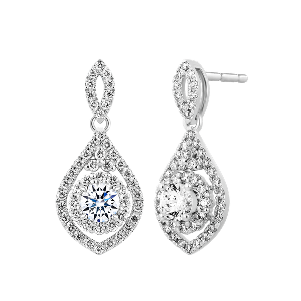 Hoa tai kim cương viên vàng 14K Sophia GIA 3C GVER0093091M